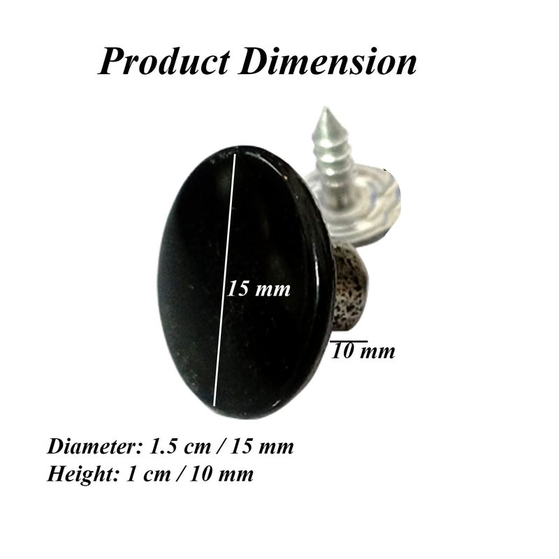 Aakriti Aakriti Metal Buttons 1.6cm / 16mm 26 Line Blazer Buttons Set for Blazers, Suits, Sport Coat, Uniform, Jackets (25PCS-16MM-BLACK-BUTTON) - Image 2