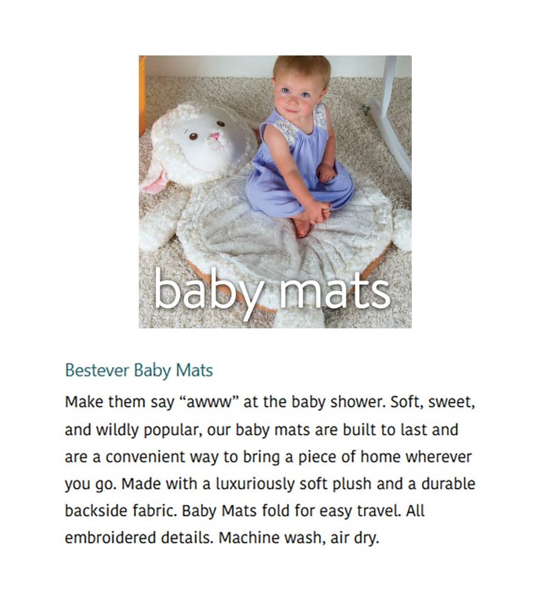 Mary Meyer Bestever Baby Mat Cushioned Tummy Time Floor Play Mats for Babies and Toddlers 31 x 23Inches Pebblesaurus Dinosaur - Image 5