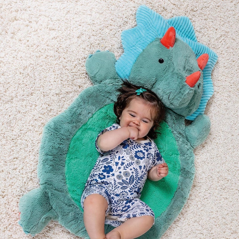 Mary Meyer Bestever Baby Mat Cushioned Tummy Time Floor Play Mats for Babies and Toddlers 31 x 23Inches Pebblesaurus Dinosaur - Image 2