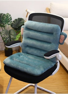 MLADEN Integrated Recliner Chair Seat Cushion Backrest Cushion Plush PP Cotton Back Support Office Chair Sofa Car Seat Cushion,Chair Cushions, Rocking Chair Cushion, Premium Plush PP Cotton (Blue Elephant)  - Image 3