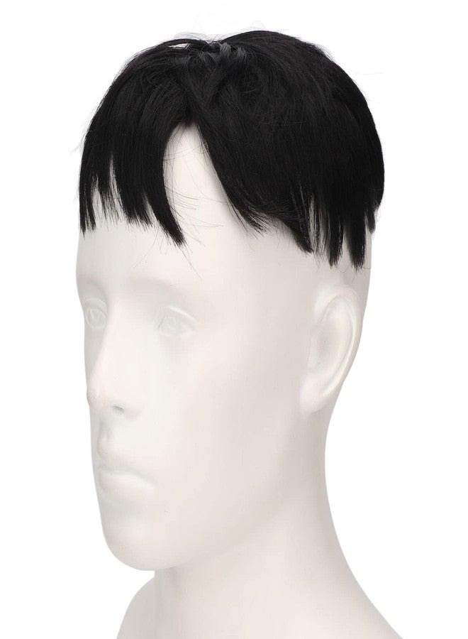 Filfeel Stylish Comfortable Men's Short Toupee Hair Topper Wig for Daily Wear, Halloween Cosplay, and Fashionable Outfits- Handsome Comfortable Breathable Men Hair Topper Wig - Image 1