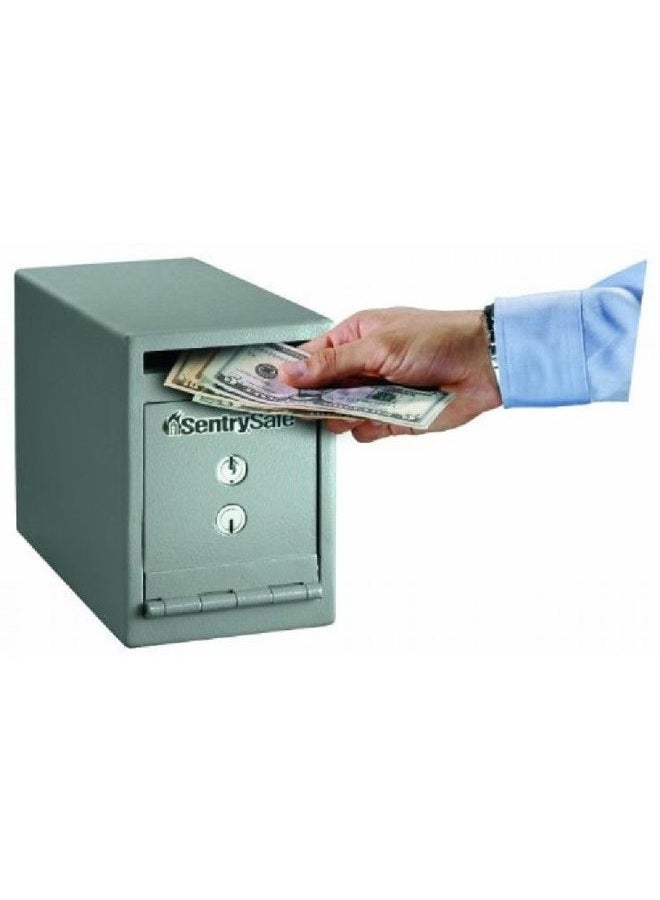 SentrySafe Depository Safe with Dual Key Lock, Steel Drop Slot for Offices and Businesses, Securely Store Cash, Deposits Valuables, 0.23 Cubic Feet, 8.5 x 6 12.3 Inches, UC-025K - Image 5