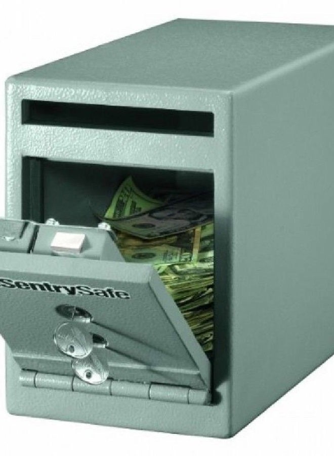 SentrySafe Depository Safe with Dual Key Lock, Steel Drop Slot for Offices and Businesses, Securely Store Cash, Deposits Valuables, 0.23 Cubic Feet, 8.5 x 6 12.3 Inches, UC-025K - Image 4