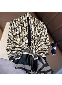 New Peacock Feather Scarf All-match Long Imitation Silky Brocade Scarf Scarf Beach Sunscreen Shawl Scarf Style 15 Style 15