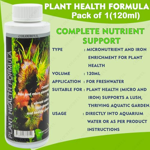 COLOURFUL - Aquatic Remedies 4-in-1 Plant Care Combo: Plant Health 120ml + Plant Food 120ml + K++ 120ml + Phyto Carb 100ml – Comprehensive Aquarium Plant Nutrition - Image 5