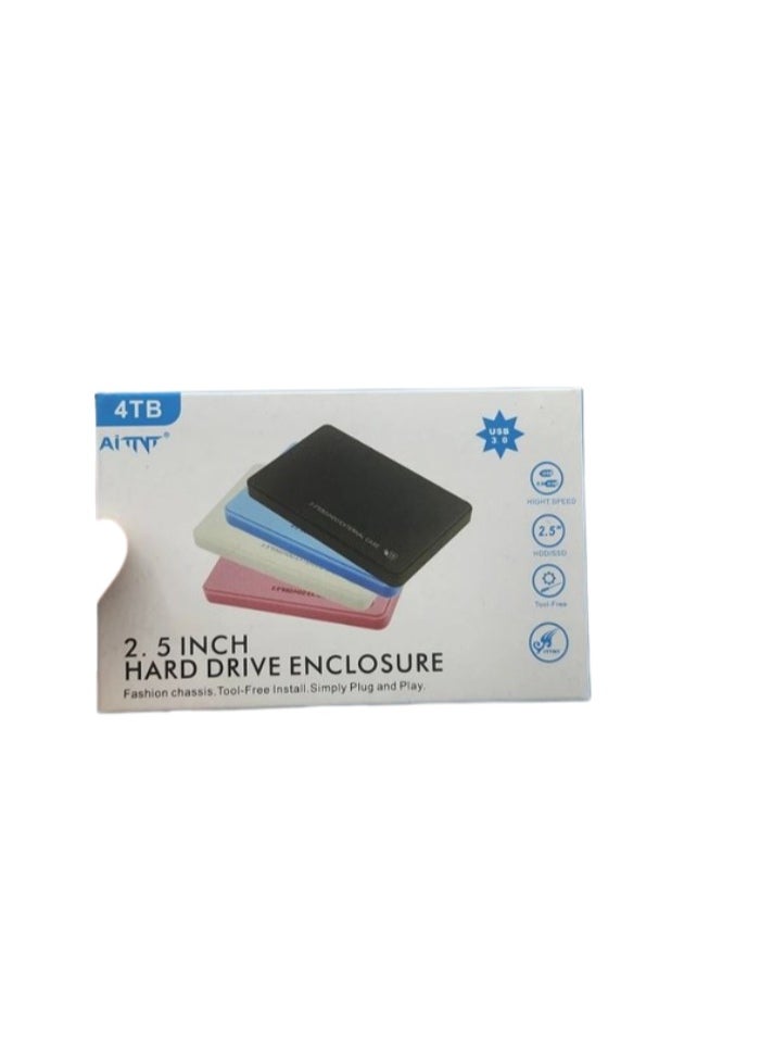 زيرو - علبة محرك الأقراص الصلبة، محرك أقراص صلبة SATA USB 3.0 مقاس 2.5 بوصة، علبة خارجية، صندوق قرص SSD، علبة قرص صلب محمول، علبة قرص صلب SSD، محول علبة Sata إلى محرك أقراص صلبة بسرعة 5 جيجابت في الثانية - Image 1