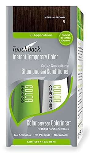 TouchBack Color Shampoo and Conditioner Set Medium Brown