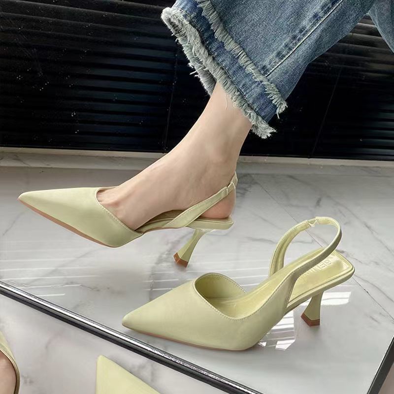 2025 New Summer Pointed-Toe Shoes, Elegant Toe-Toe Sandals, Fashionable and Versatile Stiletto High Heels for Women - Image 5