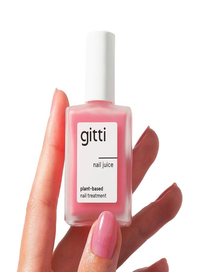 gitti Nail Juice no. 01 I Natural Nail Care Treatment & Color Polish, Non-Toxic, 82% Natural Origin, Plant-based, Cruelty-Free, Vegan, Nourishes and Strengthens Nails, Sheer Pink (0.5 Fl Oz) - Image 1