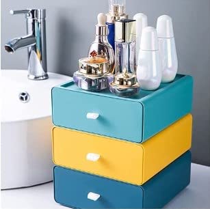 Divinext Set of 4 Stack desk storage Drawer | Office Desk Supplies Organizer | Multi-color| plastic - Image 5