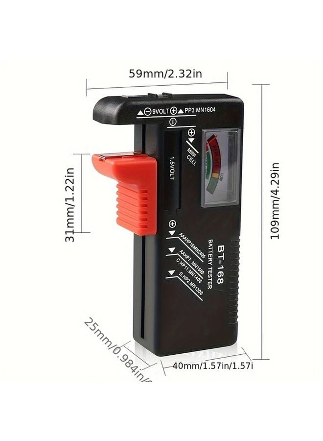 BT 168 Digital Battery Tester for AAA AA C D 9V Button Cells Voltage Capacity Check - Image 3