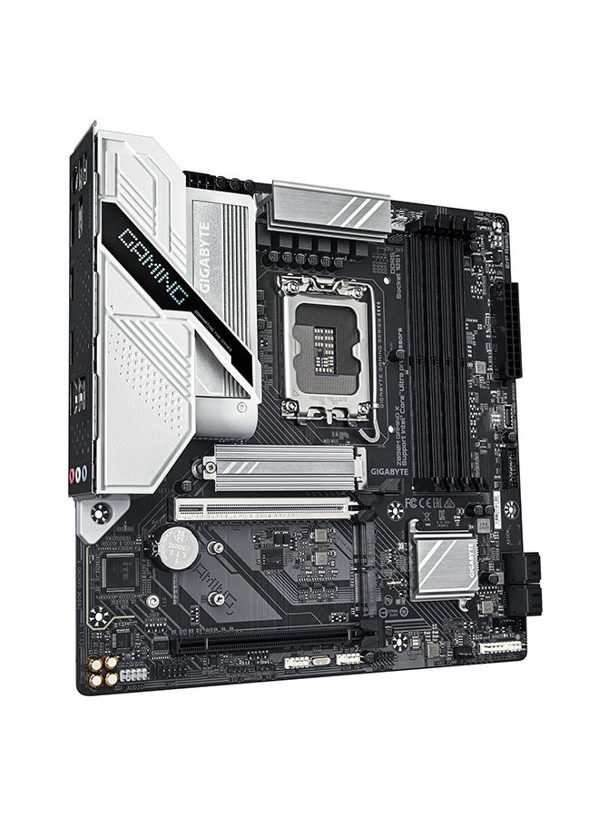 جيجابايت لوحة أم Z890M Gaming X LGA 1851 mATX، شريحة Intel Z890، 4x DDR5 DIMM Slots (حتى 256GB ذاكرة كحد أقصى)، Wi-Fi 6E و BT 5.2، 1x PCIe 5.0 x16، 1x PCIe 4.0 x4، 3x M.2 Slots، 4x SATA 6Gb/s Ports، 2.5GbE LAN، USB 3.2 Gen 2x2، HDMI 2.1 و DisplayPort 2.1، صوت Realtek، RGB Fusion، دعم Crossfire، تصميم حراري متقدم، Q-Flash، نسخ احتياطي ذكي، يدعم Windows 10/11 | Z890M-GAMING-X - Image 3