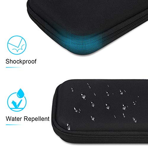 Lacdo Hard Carrying Case for Samsung T9 Portable Solid State Drives 1TB 2TB 4TB USB 32 External SSD Hard EVA Shockproof Storage Travel Bag BlackBlack - Image 3