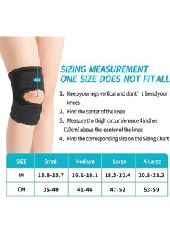 Ant Knee Brace with Side Stabilizers, Relieve Meniscal Tear Knee Pain Arthritis, Breathable Adjustable Knee Support for Men and Women with Sports Injuries(Left Leg &M)  - Image 2