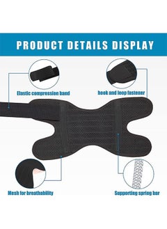 Ant Knee Brace with Side Stabilizers, Relieve Meniscal Tear Knee Pain Arthritis, Breathable Adjustable Knee Support for Men and Women with Sports Injuries(Left Leg &M)  - Image 5