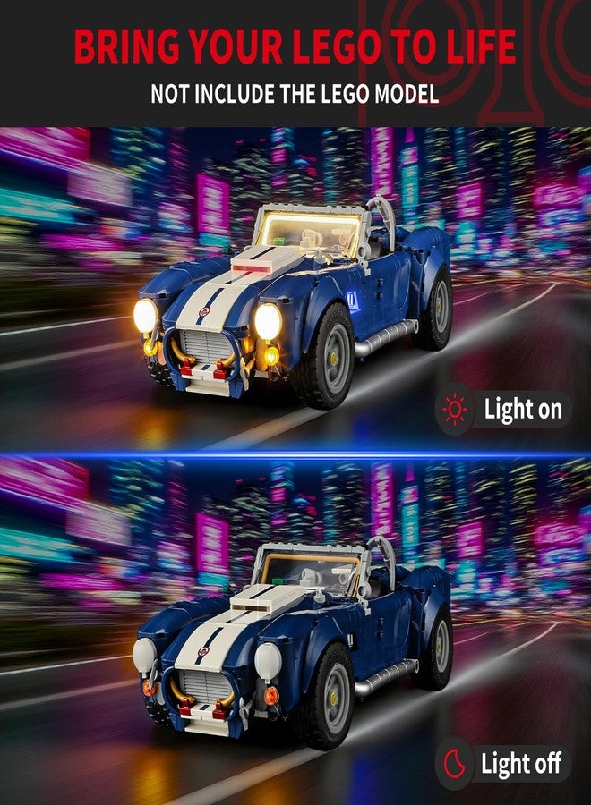 BRIKSMAX 2.0 Light Kit for Lego-Shelby Cobra 427 S/C -Innovative Led Lighting Compatible with Lego Icons 10357 - Not Included Model Set - Image 2