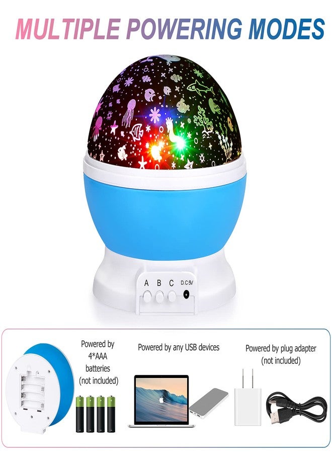 Sunnest GYROBOWL 2 in 1 Night Light Projector for Christmas - Moon Star and Undersea Lamp With 360-Degree Rotating 8 Colors for Kids, Baby, Children Bedroom, Party - Image 5