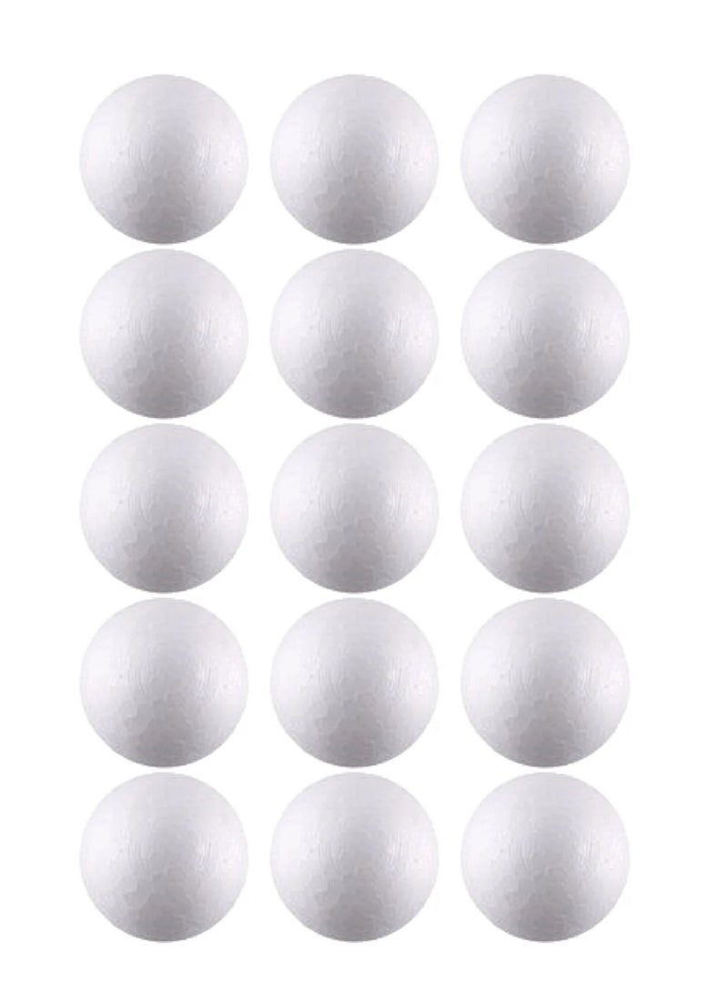 PARTNER 15-Piece Foam Ball Set 40mm Diameter White - Image 1