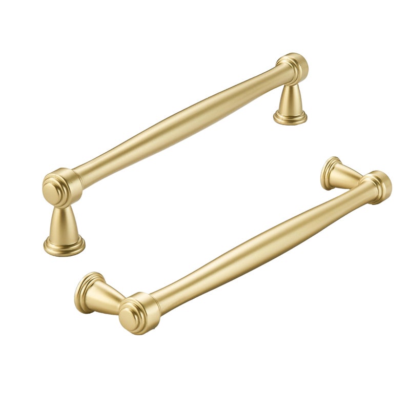 khtumeware 10 Pack 614 Inch160mm Brushed Gold Cabinet Pulls Matte Gold Kitchen Cabinet Handles Kitchen Cabinet Hardware for Cupboard Drawer Handles Dresser Pulls - Image 2