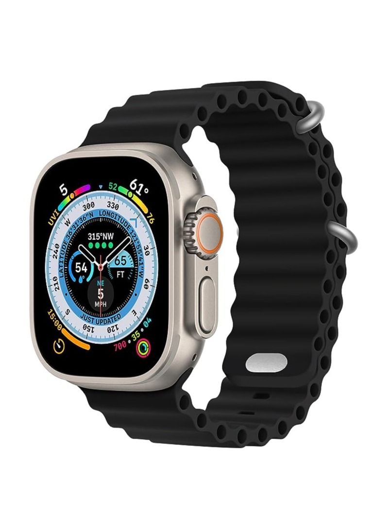 Band For Apple Watch Ultra 49mm 45mm 44mm 42mm Waterproof Soft Silicone Sport Wristbands Replacement Strap iWatch Ultra SE 8 7 6 5 4 3 2 1