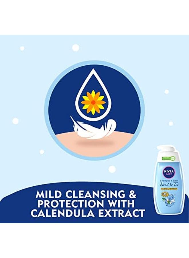 Nivea Baby Bath Shampoo Head To Toe Calendula Extract 500Ml - Image 4