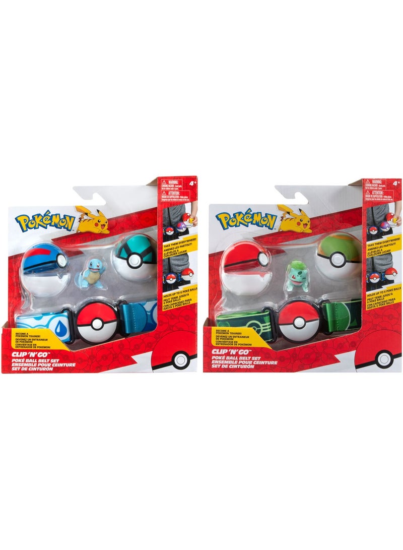 Pokemon Pokemon Clip N Go Ball Belt Set, Assorted 1 Piece (Character & Color May Vary) | Poke Ball | Battle Figure | Gift for Kids and Pokemon Lovers  - Image 1