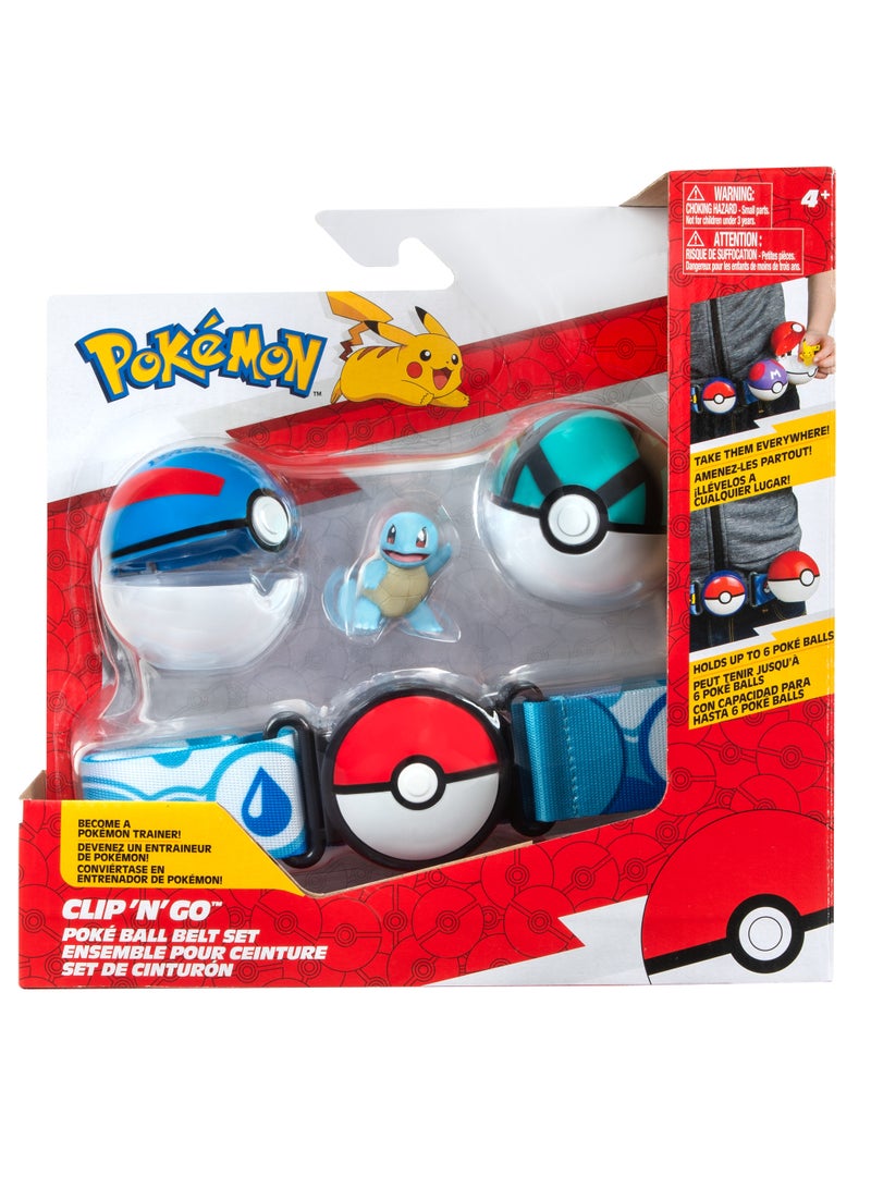 Pokemon Pokemon Clip N Go Ball Belt Set, Assorted 1 Piece (Character & Color May Vary) | Poke Ball | Battle Figure | Gift for Kids and Pokemon Lovers  - Image 3