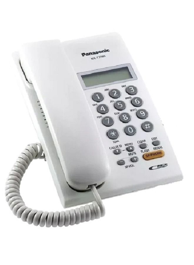 باناسونيك هاتف أرضي سلكي تناظري من باناسونيك T7705SX - أبيض - Image 4