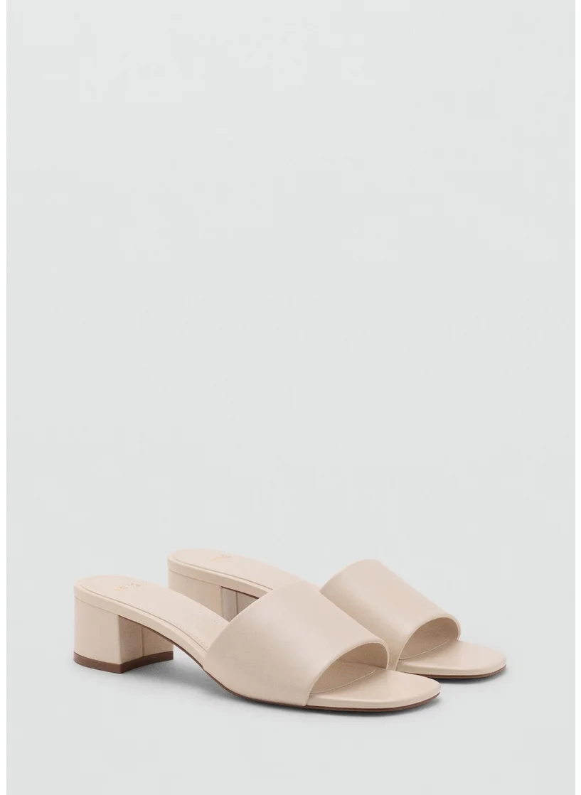 MANGO Block-Heel Sandals With Strap
