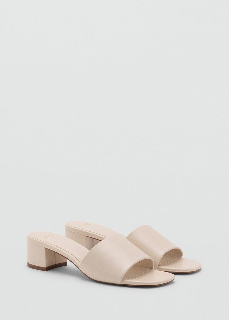 MANGO Block-Heel Sandals With Strap  - Image 2