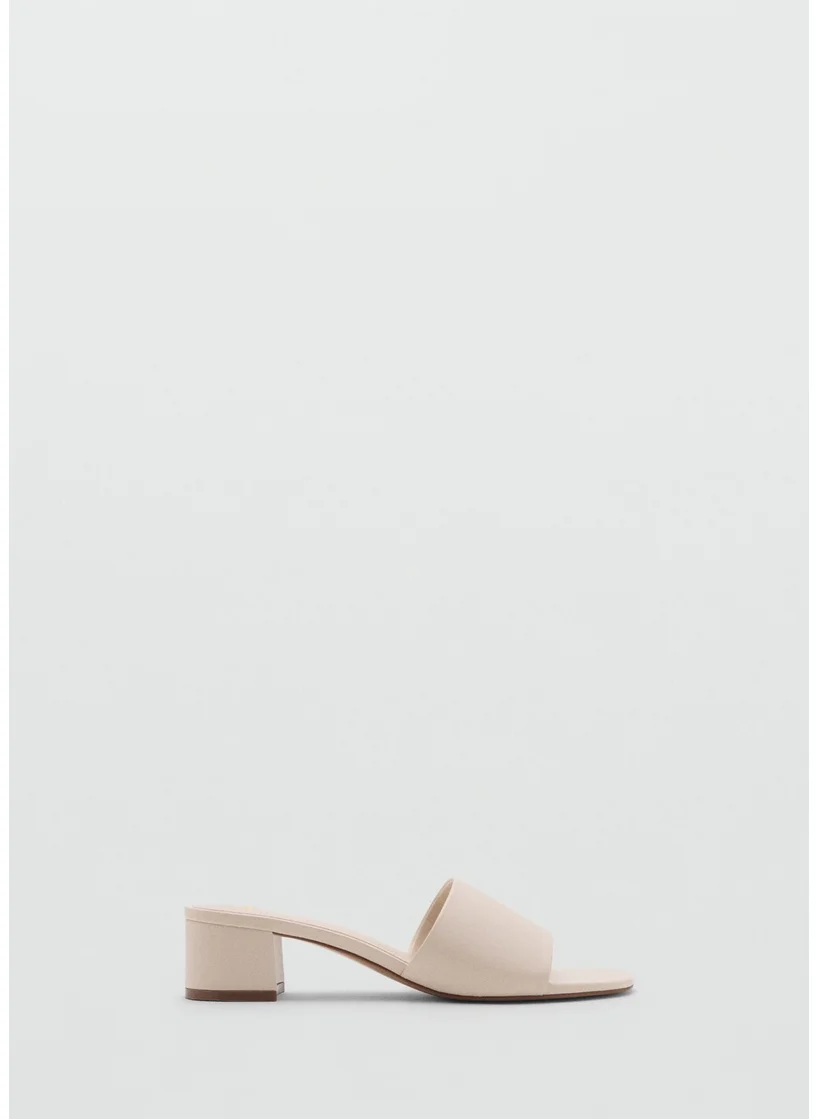 MANGO Block-Heel Sandals With Strap