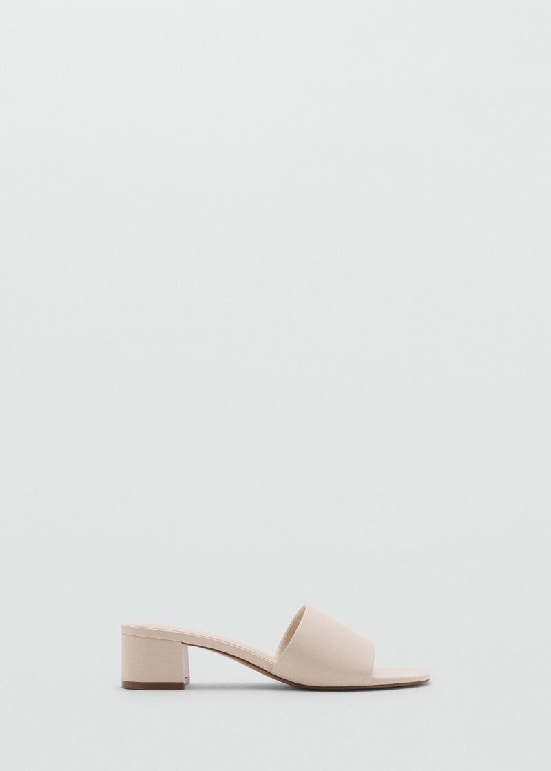 MANGO Block-Heel Sandals With Strap  - Image 1