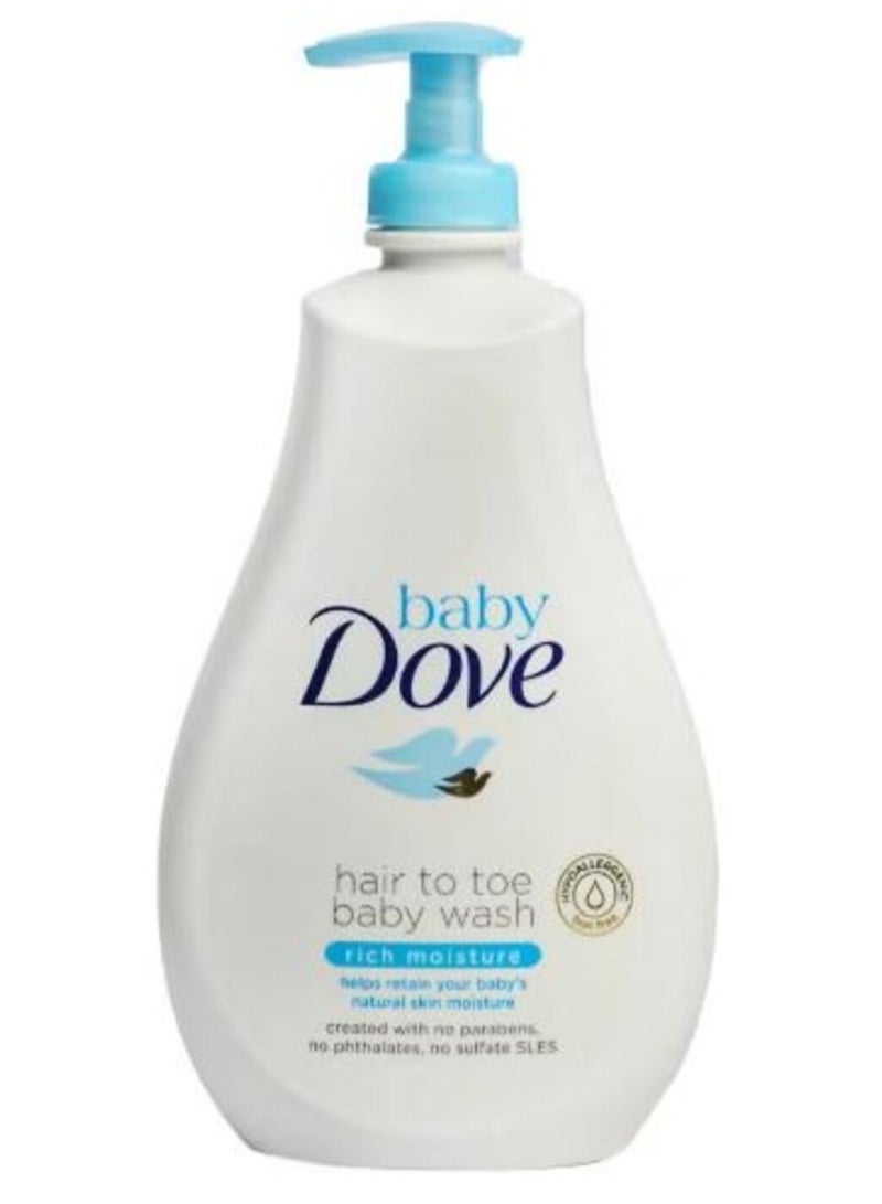 Dove Hair To Toe Baby Wash Rich Moisture 591 ML
