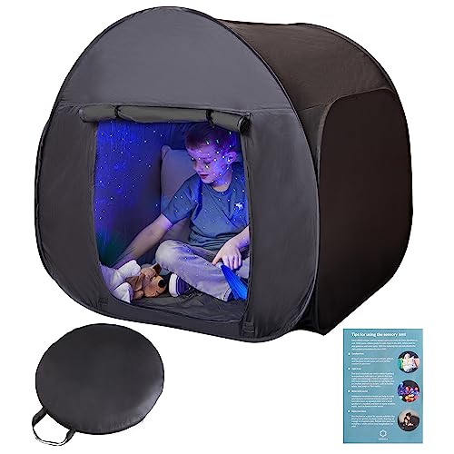 ODOXIA Sensory Play Tent  Calming Hideout for Kids  Sensory Den  Popup  Blackout  Indoor Tent  Easy to Setup  Helps with SPD Anxiety ADHD Autism  More  Single Size - Image 1