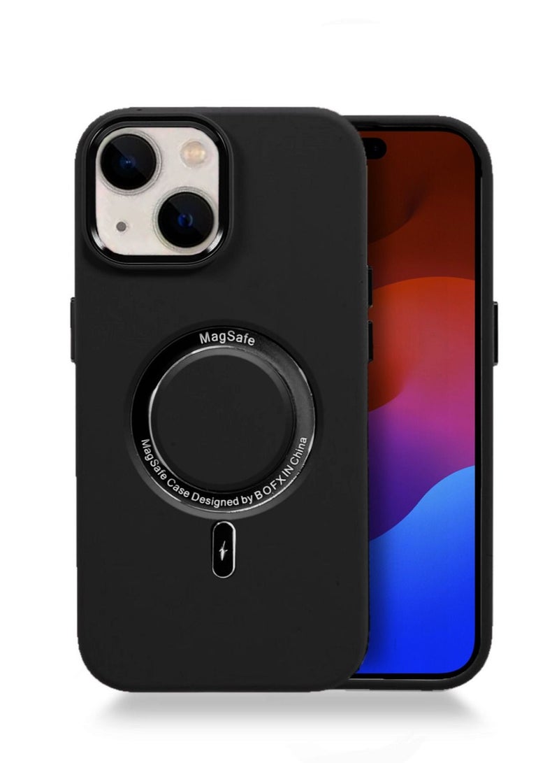 Techie Premium Electroplated MagSafe Silicone Case Cover for Apple iPhone 15 - Ultimate Shock Absorption, Secure Grip and Anti-Slip Design - Image 1