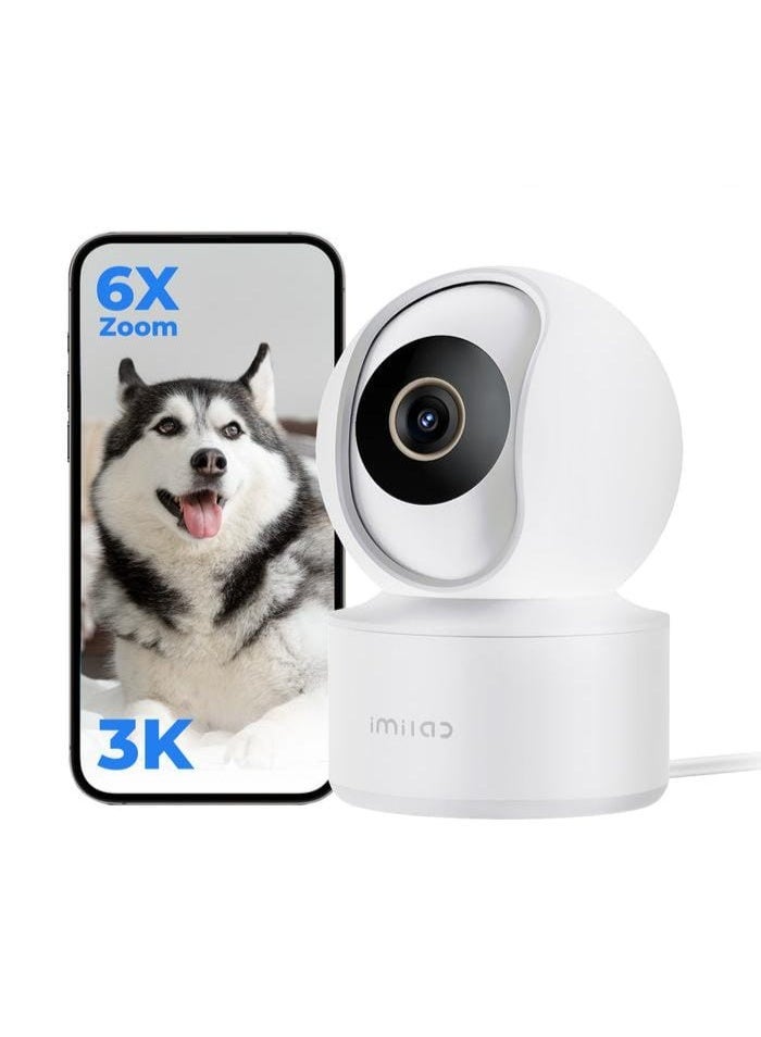 إيميلاب كاميرا المراقبة المنزلية IMILAB C22، حماية بانورامية 360 درجة مع تتبع ذكي استمتع بتغطية كاملة للغرفة مع دوران سلس للحركة الأفقية والرأسية، مما يمنحك تحكمًا كاملاً ويقضي على النقاط العمياء لتوفير أمان داخلي شامل. - Image 2