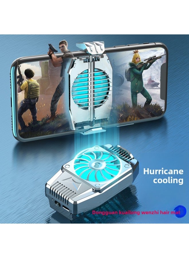 Loquat Running Volume H15 Mobile Phone Radiator Wind Cooling Back Clip Type Refrigerator Rechargeable Hand Tour Chicken Live Cooler-Color:H15 Black (plug-in) - Image 3