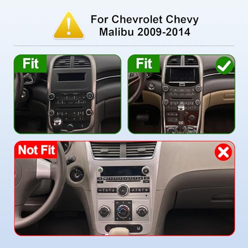 FeirTon 2+32G Android 12 Double Din Car Stereo for Chevrolet Chevy Malibu 2009-2014 with 9 Inch Touchscreen Radio Built-in Wireless Carplay/Android Auto/GPS/Bluetooth/FM/AUX-in/Backup Camera - Image 2