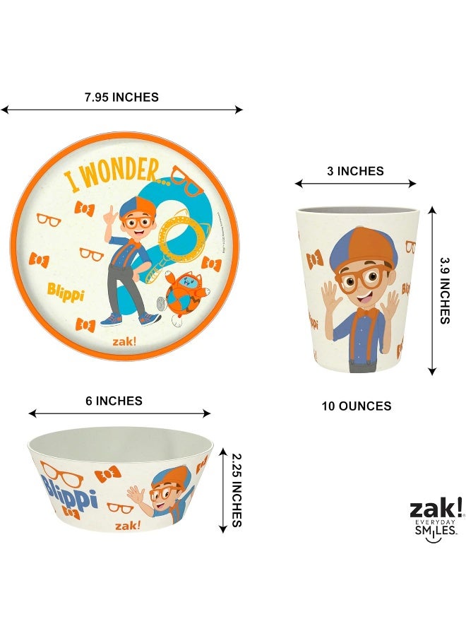 زاك ديزاينز طقم أدوات تناول الطعام للأطفال من زاك ديزاينز بليبي 3 قطع - Image 5