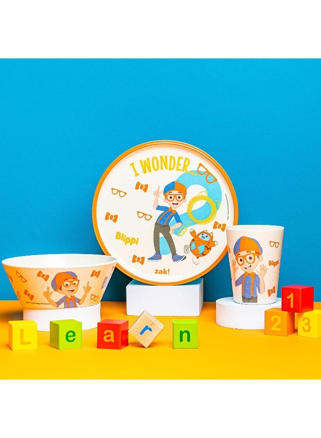 زاك ديزاينز طقم أدوات تناول الطعام للأطفال من زاك ديزاينز بليبي 3 قطع - Image 2