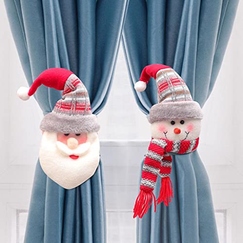 CALANDIS® Christmas Curtain Buckles Tieback Living Room Buckle Decoration Santa Claus | Cloth | 1 Piece Christmas Tieback - Image 4