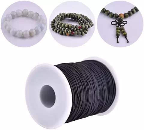 ZILZON Cotton Cord Wax Cord for DIY Jewelry Making Beading Art Craft Work and Handicrafts Size 2 mm Black Or White Color - Image 2
