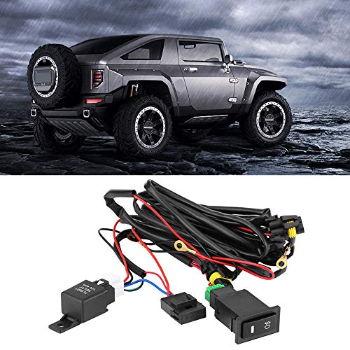 EVGATSAUTO Fog Light Switch Wiring Kit, 12V Universal Car LED Fog Light On/Off Switch Wiring Harness Relay Kit - Image 5