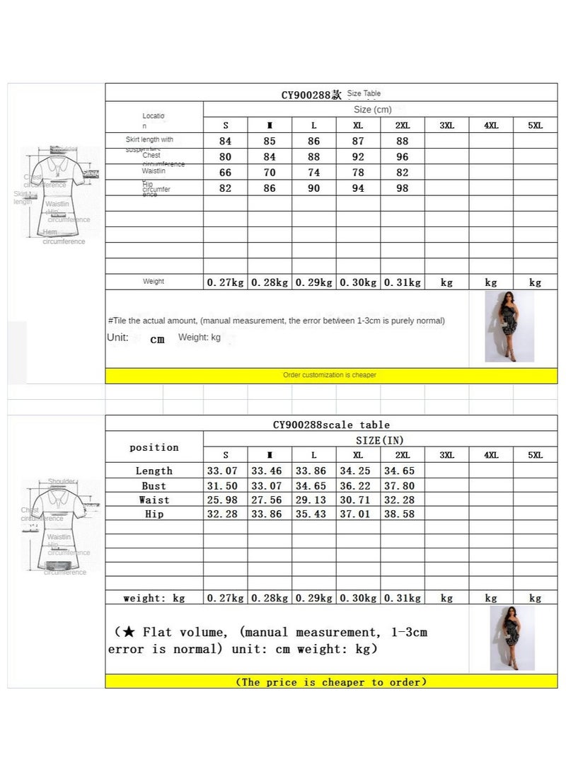 CY900288 Suspenders, Press Diamonds, Dresses - Image 5