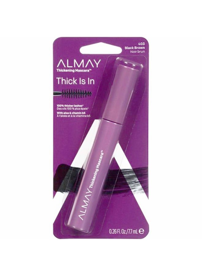 Thickening Mascara, Black Brown [403] 0.26 oz (Pack of 3)