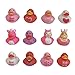 WAMSOLE 12 Pcs Assorted Rubber Ducks Pink Heart DucksSmall Rubber Ducks in Bulk Baby Shower Bath Toy for for Jeep Ducking Birthday Party Favors Classroom Incentives - Image 2