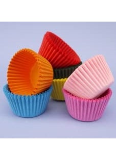 APOLLINE INDIA APOLLINE INDIA 100pcs Plain Cup Standard Size Colourfull Cupcake Liners Greaseproof Paper Muffin Baking Cups Nonstick Muffin for Birthday  - Image 3