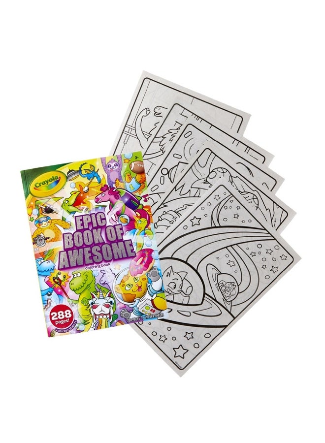 كرايولا كتاب تلوين رائع مكون من 288 صفحة، متعدد الألوان 27.3 × 19.68 × 1.77 سم CRA040585A002