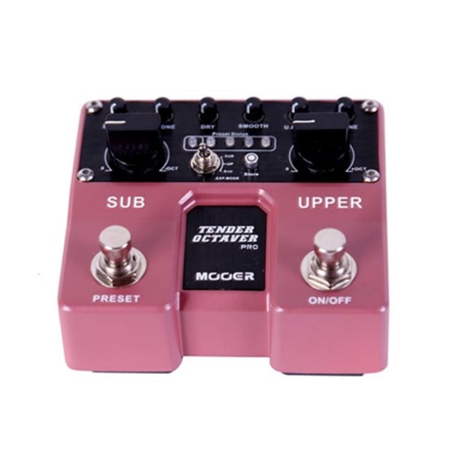MOOER Tender Octaver Pro Twin Series Polyphonic Octave Pedal, Independent Sub & Upper Octave Control, Stereo Output, 4 Presets, Expression Pedal  Input - Image 2