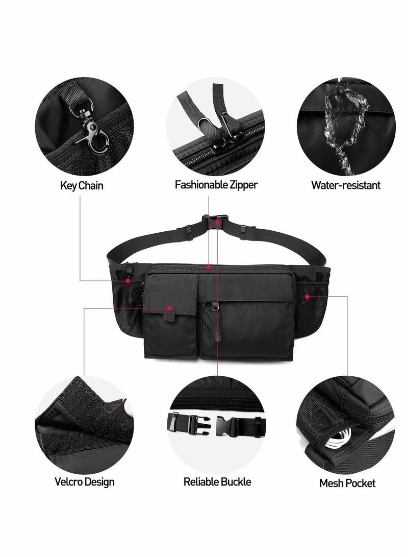 Premium Waterproof Waist Bag for Men & Women - Large Capacity, Adjustable Straps, Lightweight Design for Gym, Travel & Daily Commute  - Image 5